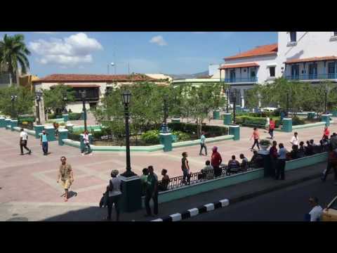 Terrasse Hotel Casa Granda Rundblick über den Plaza Mayor und den Parque Cespedes