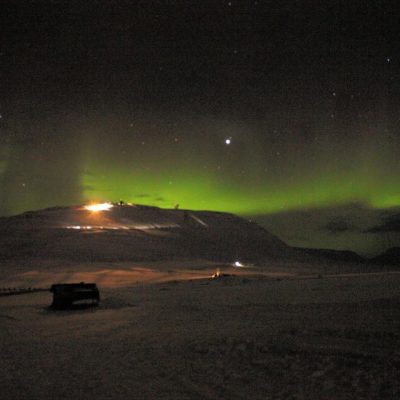 Nordlichter Longyearbyen Spitzbergen © Ines Erlacher und Thomas Mussbacher