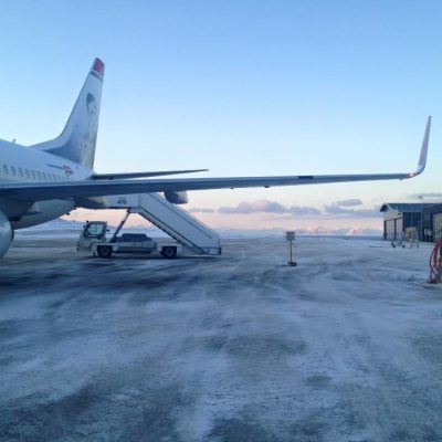 Longyearbyen Flughafen Spitzbergen © Ines Erlacher und Thomas Mussbacher