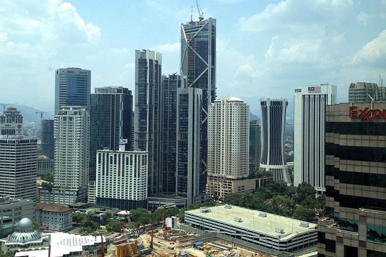 Ausblick Traders Hotel Kuala Lumpur Malaysia © Thomas Mussbacher und Ines Erlacher