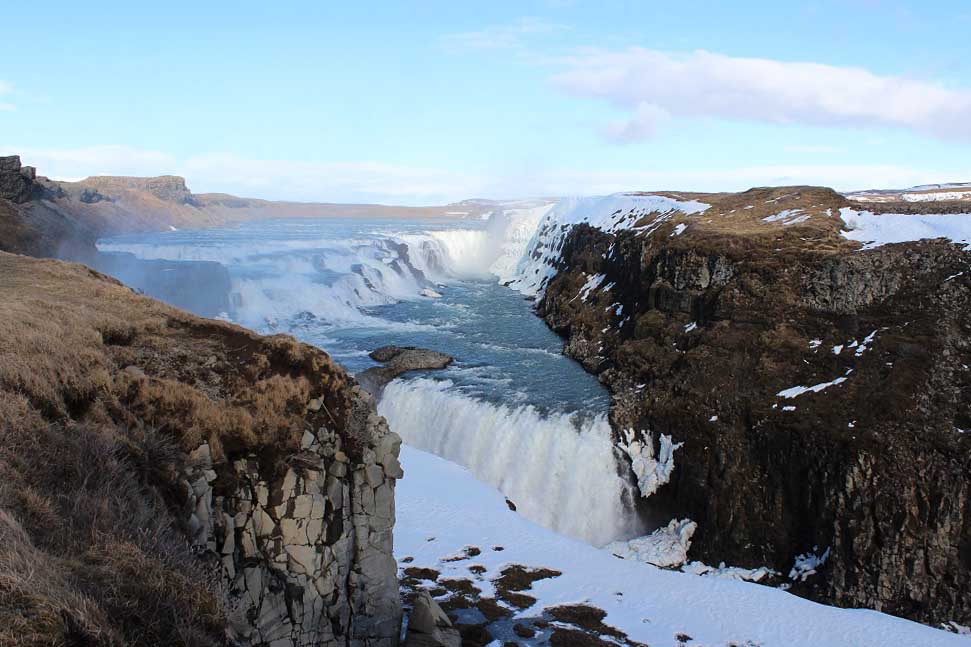 Gullfoss Wasserfall Islands Südwesten und der Golden Circle Roadtrip Island gindeslebens.com © Thomas Mussbacher und Ines Erlacher