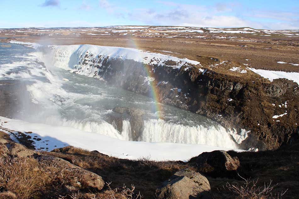 Gullfoss Wasserfall Islands Südwesten und der Golden Circle Roadtrip Island gindeslebens.com © Thomas Mussbacher und Ines Erlacher