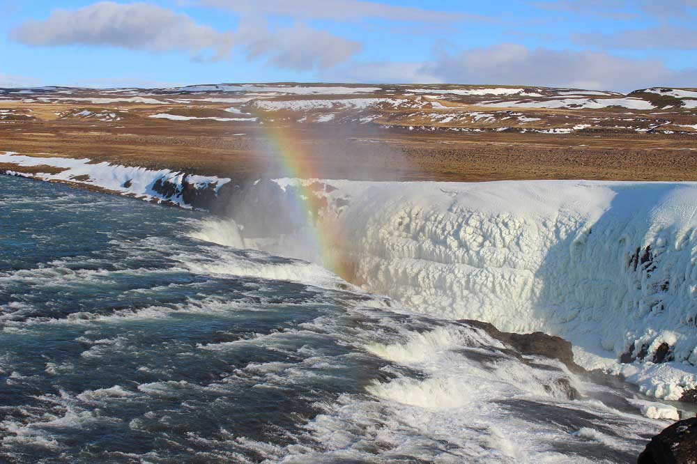 Gullfoss Wasserfall Islands Südwesten und der Golden Circle Roadtrip Island gindeslebens.com © Thomas Mussbacher und Ines Erlacher