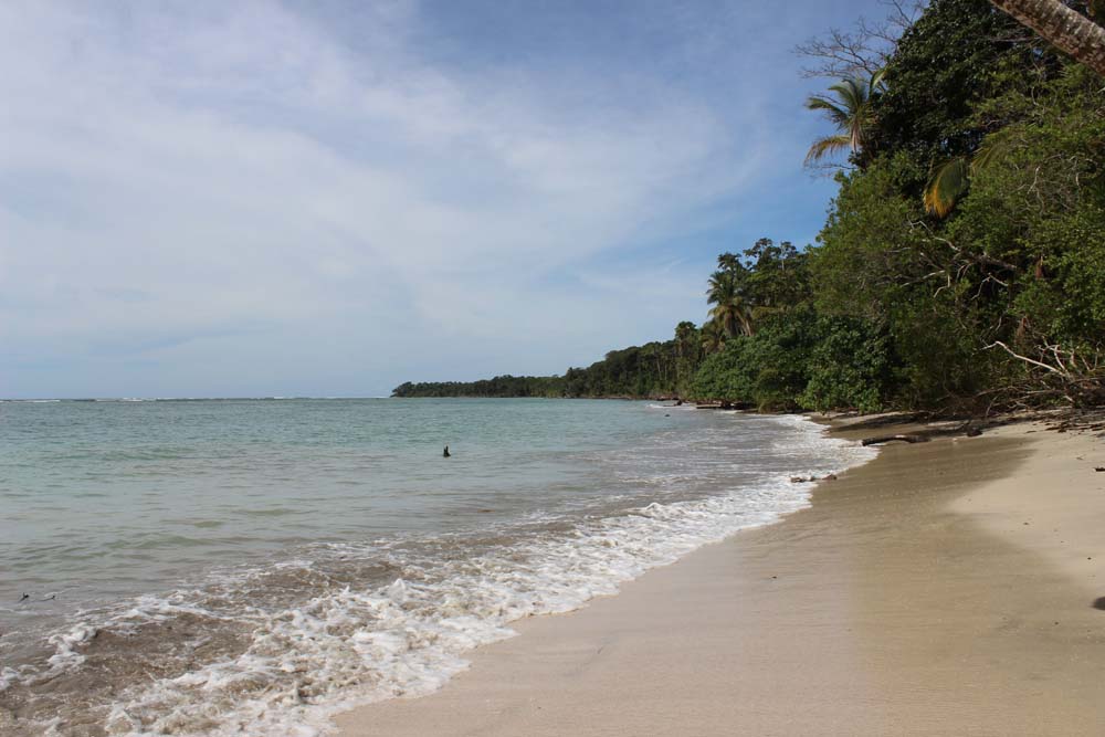 Strand mit Bademöglichkeit Nationalpark Cahuita Costa Rica www.gindeslebens.com