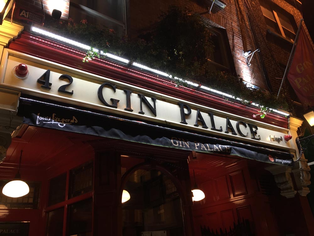 Gin Palace Dublin Irland www.gindeslebens.com