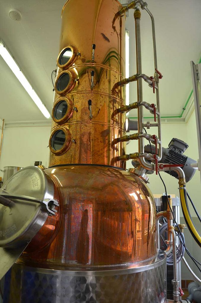 Lomond Still Brennblase © Zeitzer Whisky Manufaktur