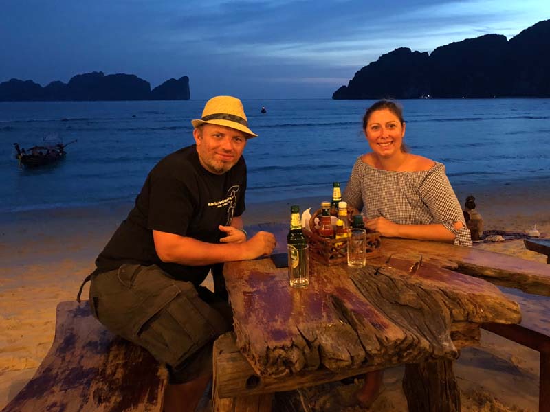 Abendessen Long Beach Koh Phi Phi Don Thailand www.gindeslebens.com