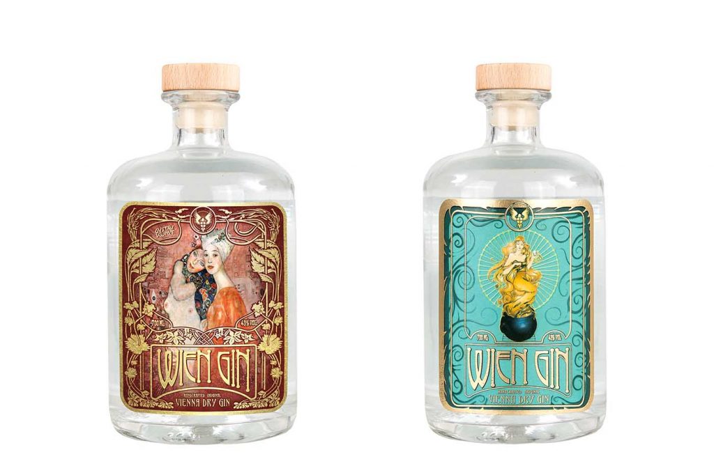 Wien Gin der Kesselbrüder - Wien Gin Klassik und Klimt Wien Gin © www.kesselbrueder.com