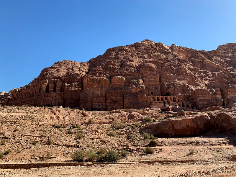 Gräber der Königswand - Royal Tombs Petra Jordanien www.gindeslebens.com