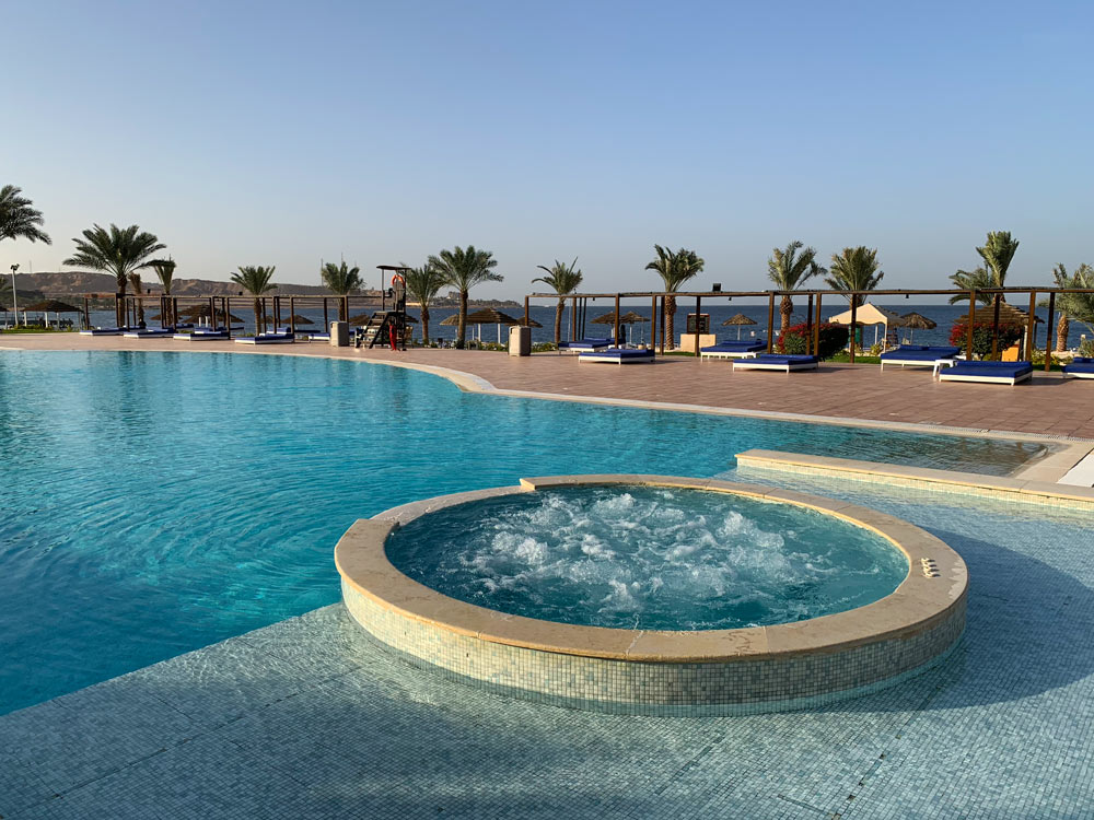 Pool Strand Jordanien Hotel Tala Bay Resort Aqaba www.gindeslebens.com
