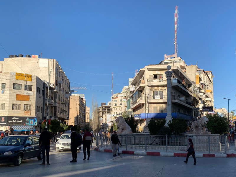 Al-Manara-Platz (Manarah-Square) Ramallah Palästina - Sehenswürdigkeiten www.gindeslebens.com