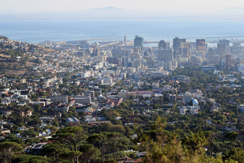 Blick auf Kapstadt Südafrika www.gindeslebens.com