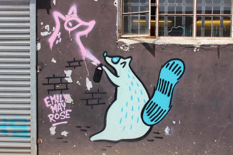Emily May Rose Mural Streetart Woodstock Südafrika