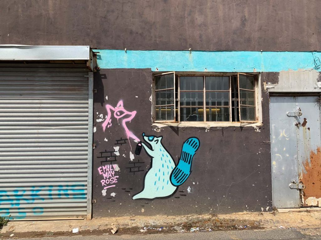 Emily May Rose Mural Streetart Woodstock Südafrika