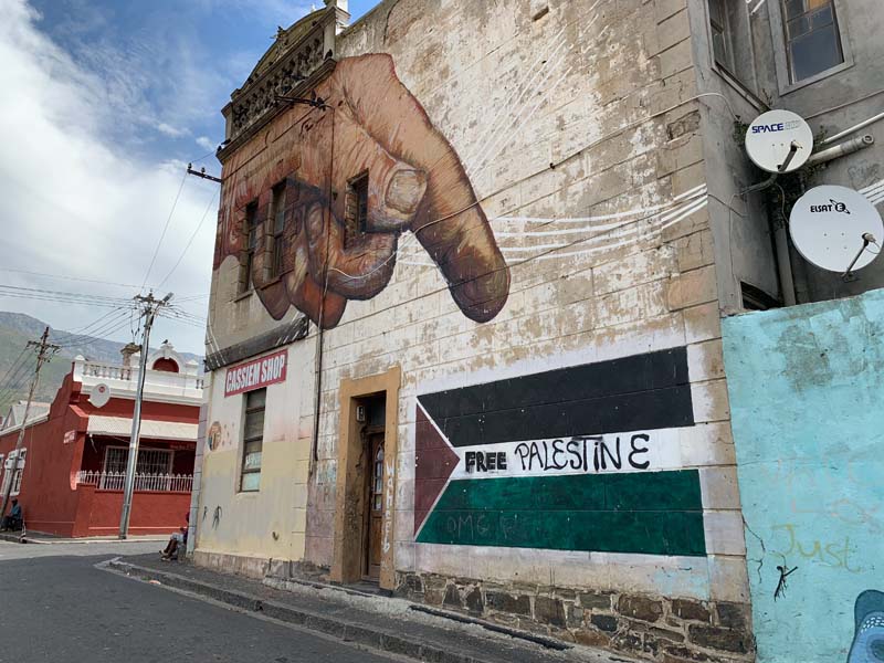 Free Palestine Mural Woodstock