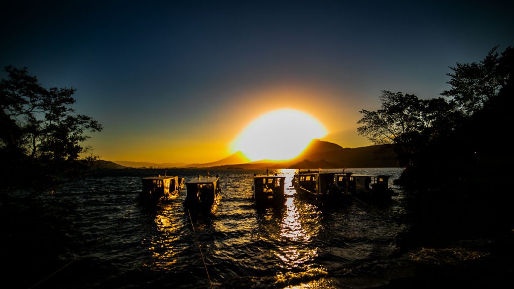 Sonnenuntergang Lembeh Resort Sulawesi