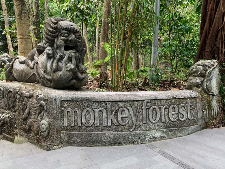 Monkey Forest Ubud Bali indonesien