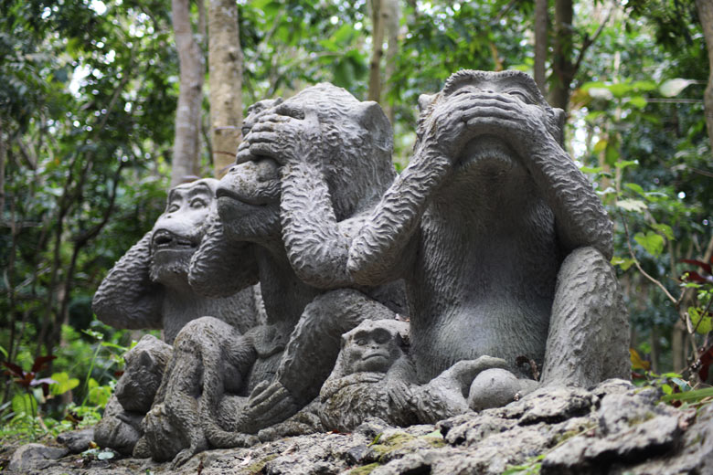 Monkey Forest Ubud Bali Indonesien